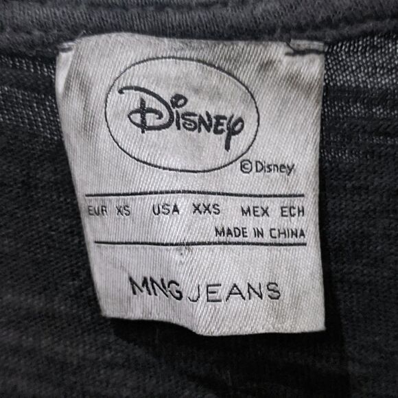 Disney MNG Jeans Mickey Mouse Embellished Tee XXS - Picture 5 of 7